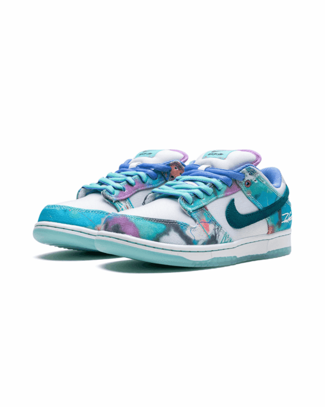 Dunk Low "Futura Laboratories - Bleached Aqua" - Görsel 3