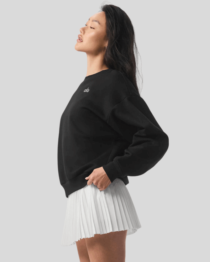 Alo Accolade Crew Neck Pullover Black - Görsel 4