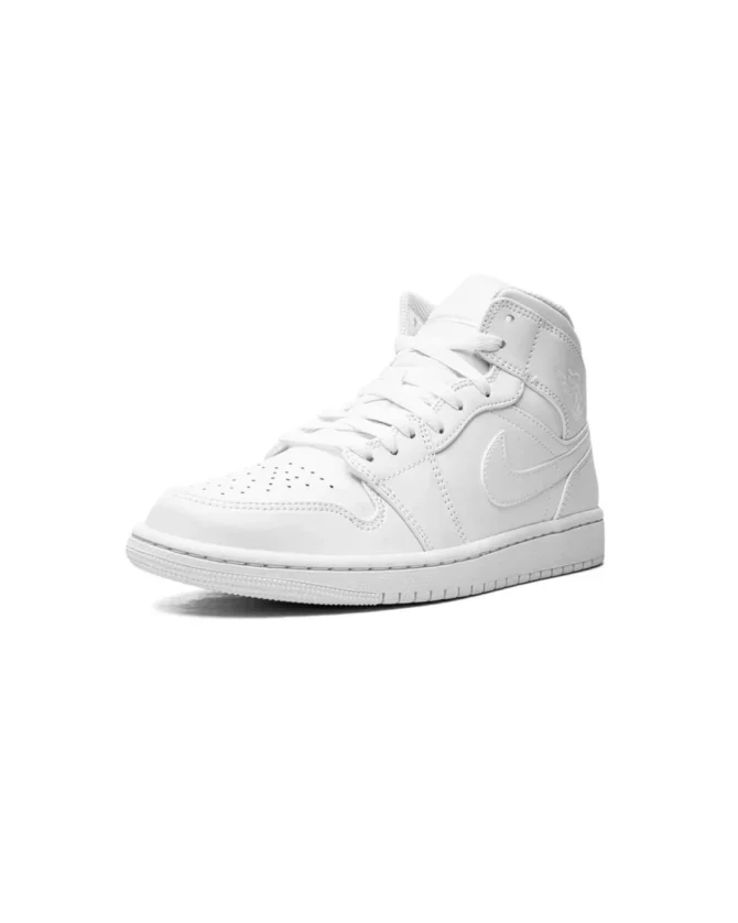 Air Jordan 1 Mid "Triple White" - Görsel 4