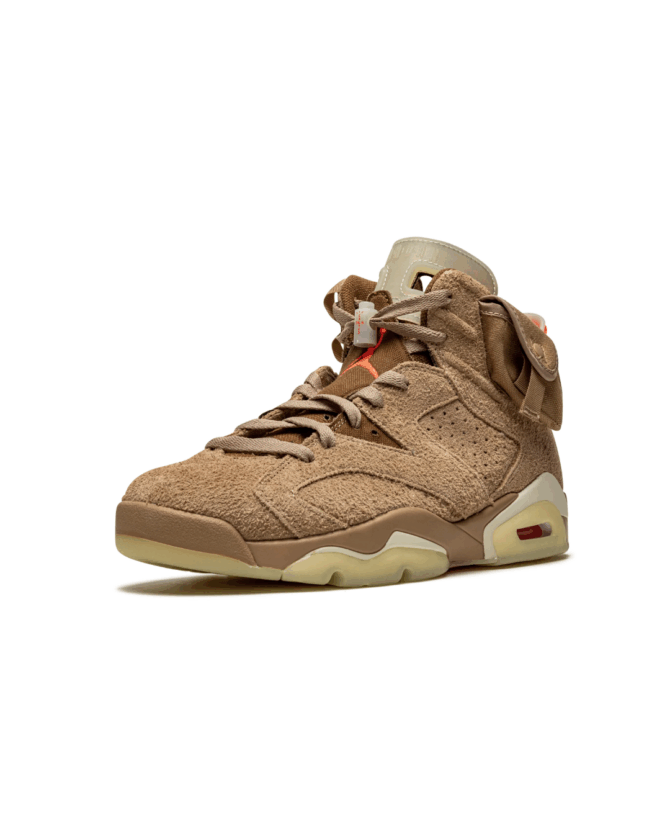 Air Jordan 6 "Travis Scott - British Khaki" - Görsel 4