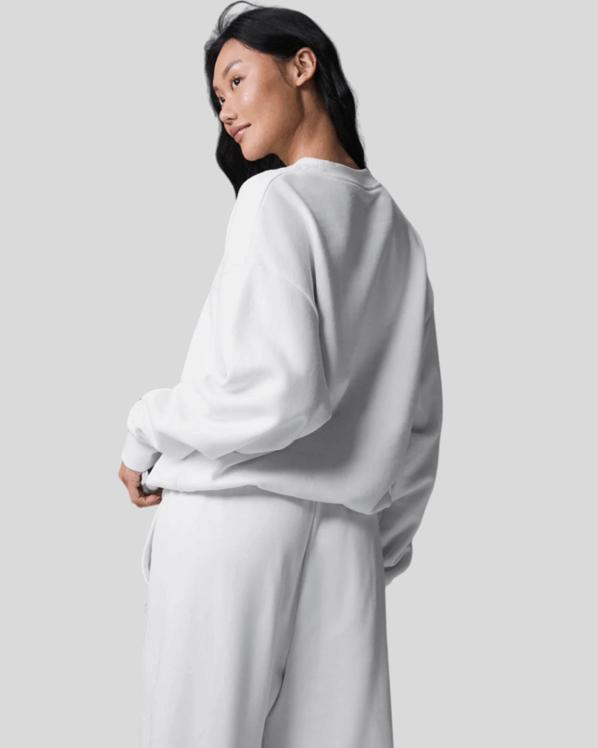 Alo Accolade Crew Neck Pullover White - Görsel 2