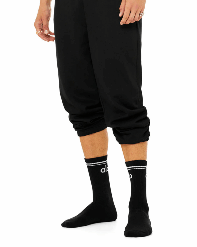 Alo Throwback Barre Sock Black Unisex