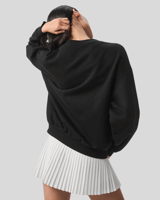 Alo Accolade Crew Neck Pullover Black - Görsel 3